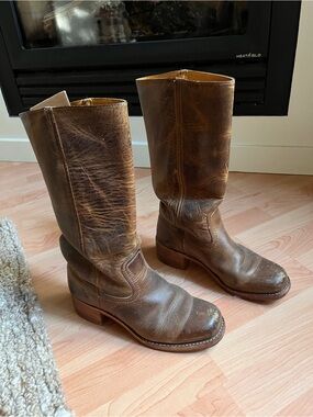 Frye Vintage Brown Campus Boots